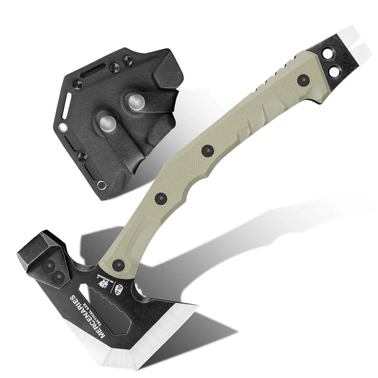 HX Outdoors GUARDIANS Tactical Axe – 440 Stainless Steel | G10 Handle | FT-02-$90.00 - MucItUp - ONLY $90.00