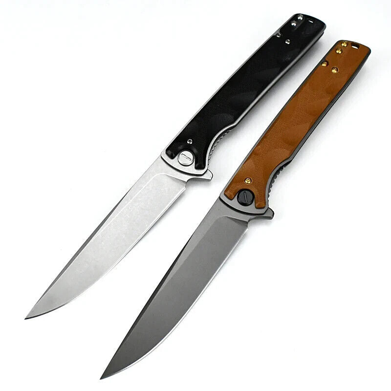 NOKS SMERSH-S 350 Knife - D2 Steel, Black/Brown G10, Stonewash/Dark Grey, 9.5"