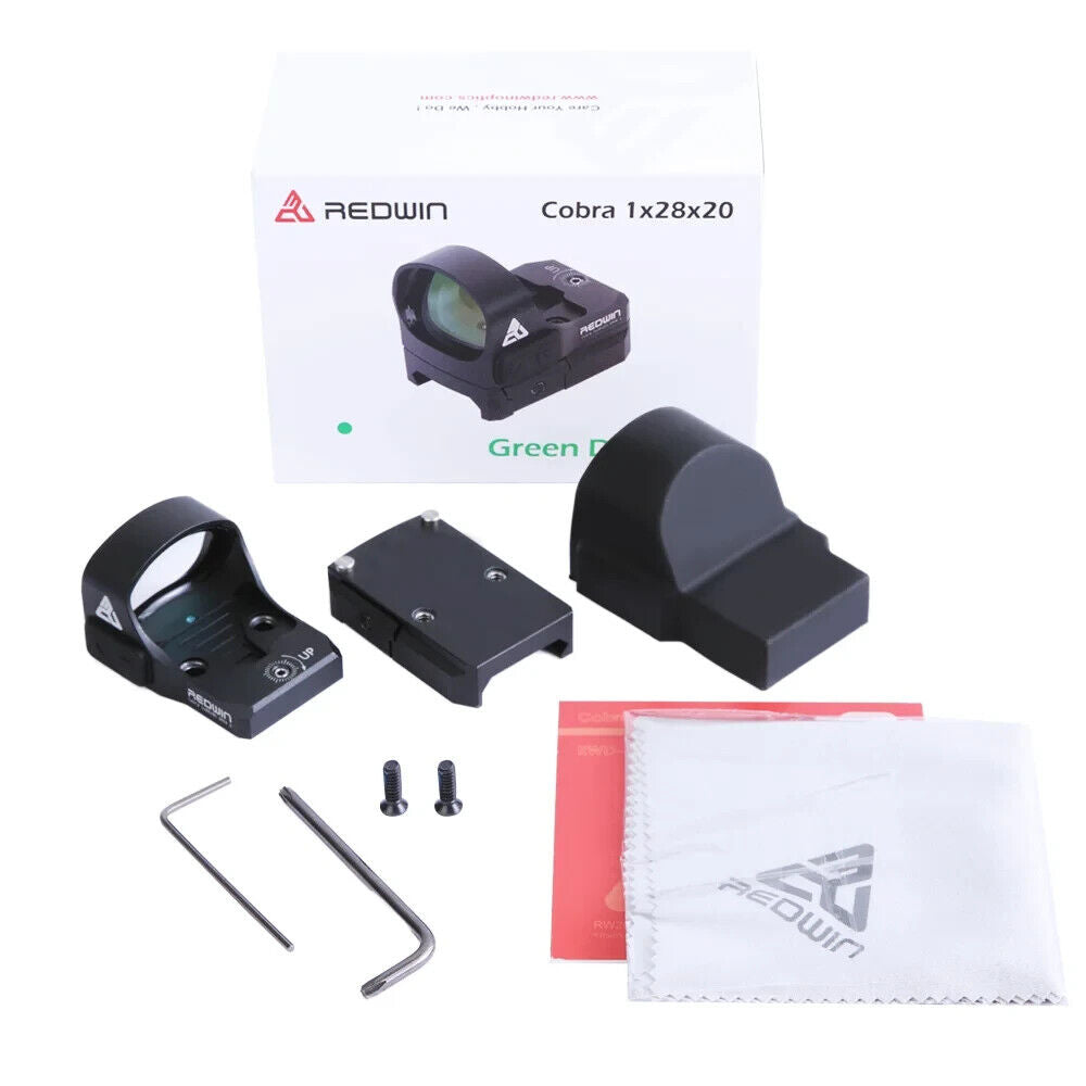 Red Win Cobra 28x20 Green Dot Sight - ALS & Manual, IPX67, 8-Level Illumination-$99.99 - MucItUp - ONLY $99.99