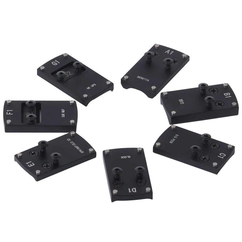 Red Win Pistol Sight Mount Bases - Glk, 1911, Sig, Beretta, Springfield, HK-$15.99 - MucItUp - ONLY $15.99