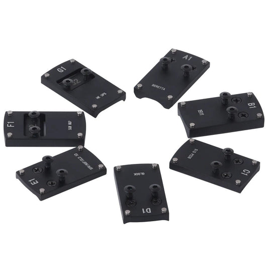 Red Win Pistol Sight Mount Bases - Glk, 1911, Sig, Beretta, Springfield, HK-$15.99 - MucItUp - ONLY $15.99