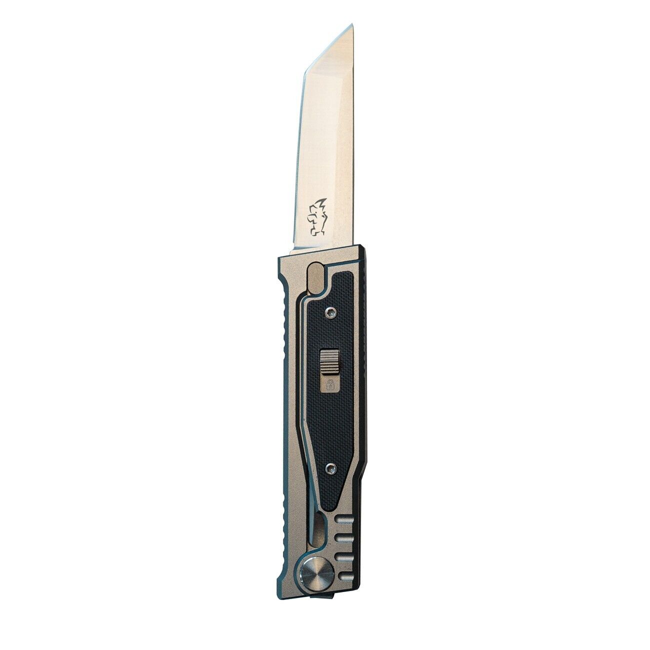 MUCITUP Rampart Tanto Sliding Blade Knife 3" D2 Steel Tactical Steel Sage - MUCITUP