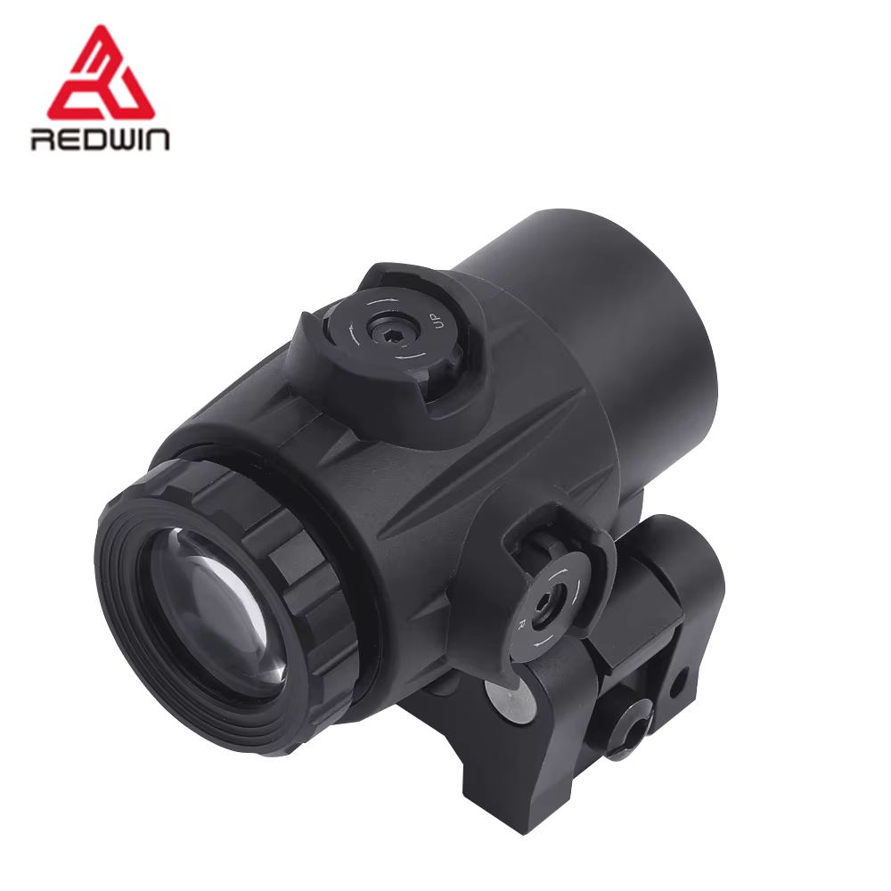 Red Win Hellcat 3x Magnifier Compact Flip-to-Side QD Mount Co-Witness