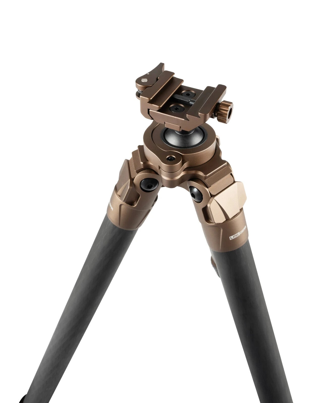 Linkogear Carbon Fiber Tripod – Picatinny/Arca, 64" Max, 66lb Capacity - Brown