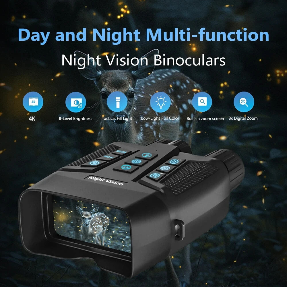 Z060 Night Vision Goggles 4K Camera 600m Range NVG Scope Day/Night IR Tactical K