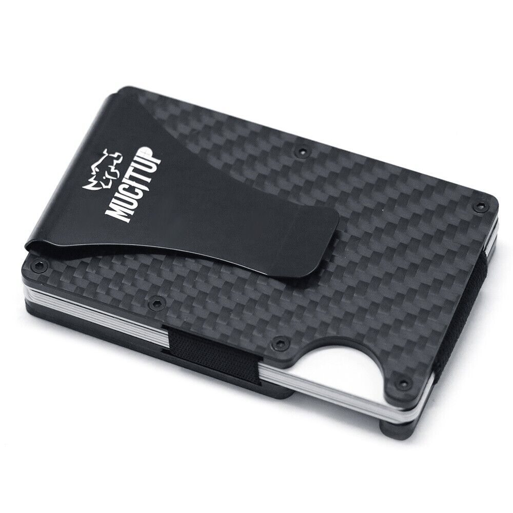 MUCITUP RFID Carbon Fiber Wallet MAGSAFE Slim Minimalist - Holds Cards & Cash-$25.97 - MucItUp - ONLY $25.97
