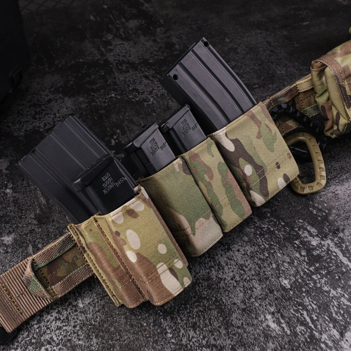 KRYDEX Tactical 9mm Pistol Magazine Pouch Mag Holder - Multicam / MOLLE Mounted-$22.77 - MucItUp - ONLY $22.77