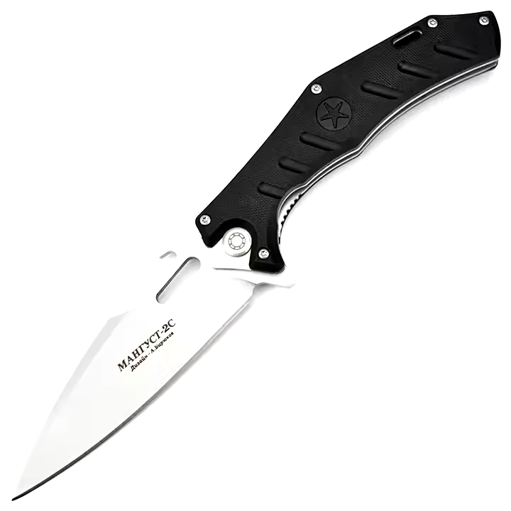 NOKS - HOKC Mongoose-2C Folding Knife D2 Steel, Black G10 Handle w/ Pocket Clip-$25.99 - MucItUp - ONLY $25.99