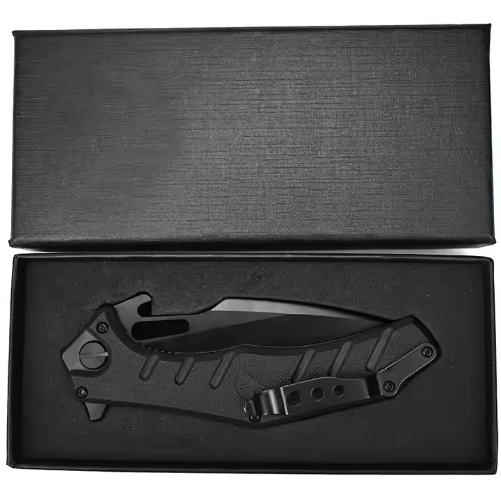 NOKS Mongoose-2C Folding Knife D2 Steel, Black G10 Handle w/ Pocket Clip-$29.99 - MucItUp - ONLY $29.99
