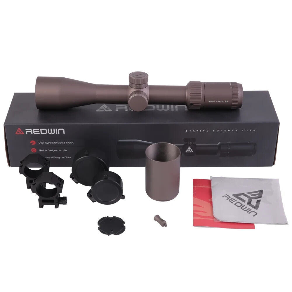 Red Win Rome - HD Image - Brown - Hunting Scope 4-16x44 SF 1/10 Adjust Zero Lock-$99.00 - MucItUp - ONLY $99.00