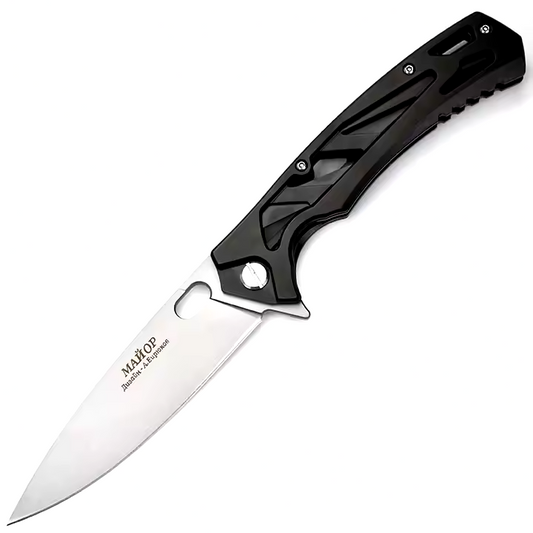 NOKS “Major” Tactical EDC Knife W/Skeletonized Handle - D2 Steel, Black-$25.99 - MucItUp - ONLY $25.99