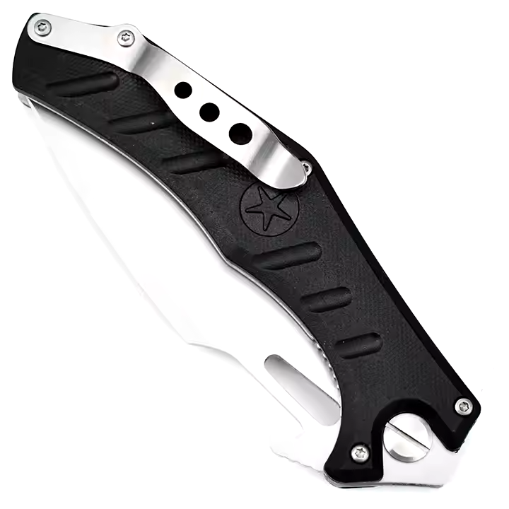 NOKS - HOKC Mongoose-2C Folding Knife D2 Steel, Black G10 Handle w/ Pocket Clip-$25.99 - MucItUp - ONLY $25.99