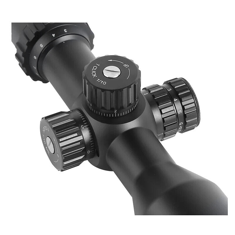 T-EAGLE MR 3-12x42 FFP Rifle Scope, 30mm Tube, Red/Green Reticle, Side Focus