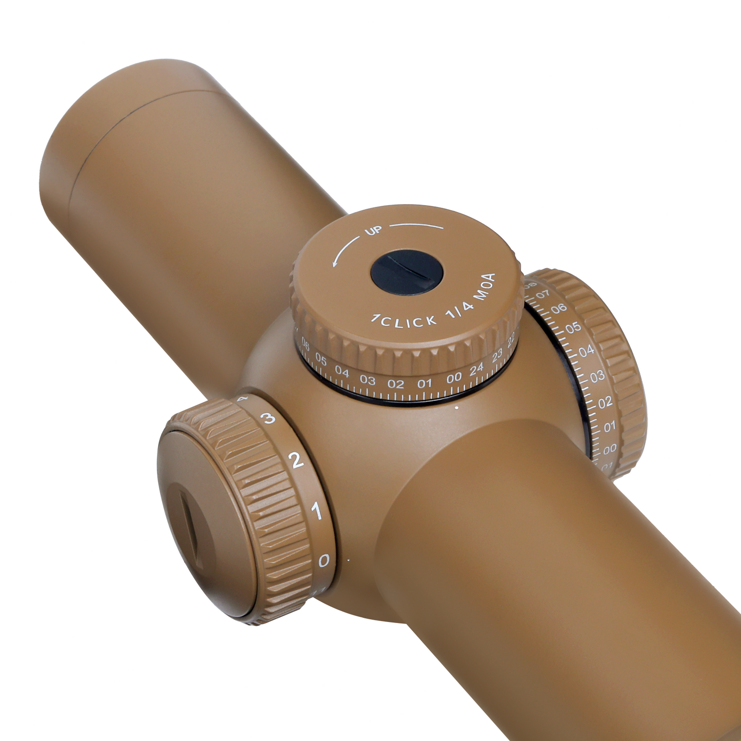 Red Win Whiteeagle 1-10x28 FFP LPVO Scope FDE 34mm Tube 1/4 MOA Motion Sensor