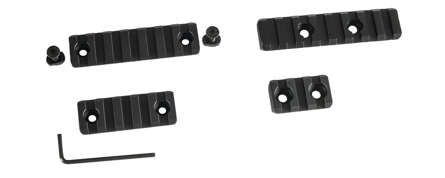 LINKOGEAR MLOK-Style Picatinny Rail 3-13 Slot 6061-T6 Aluminum + Hardware Tool
