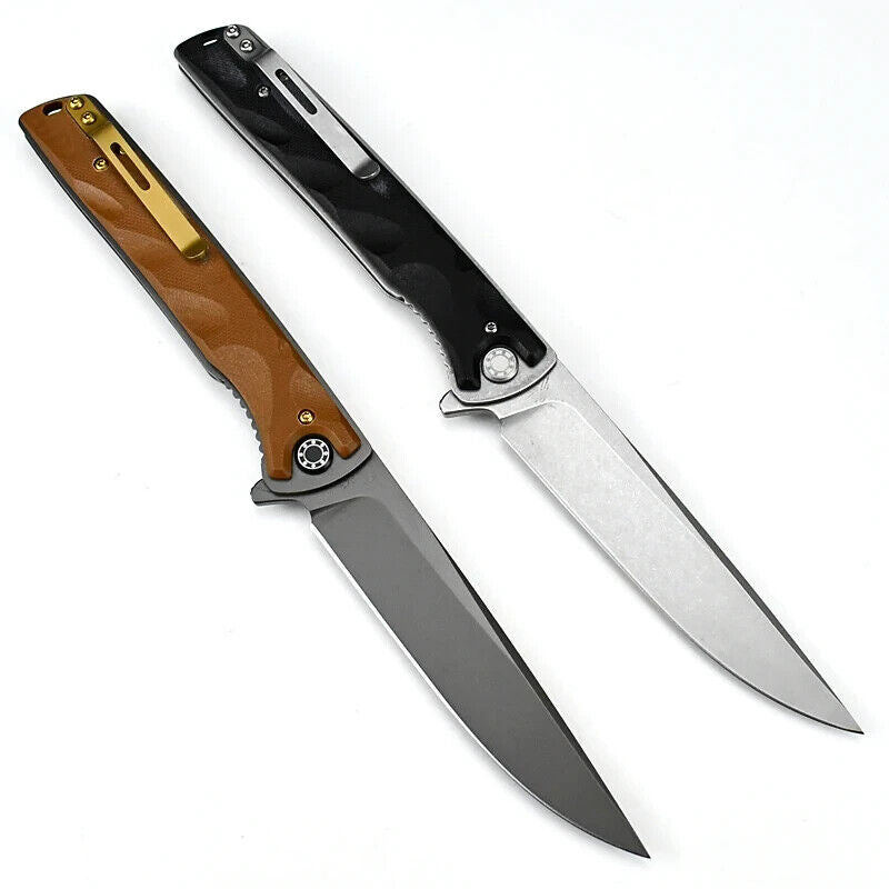 NOKS SMERSH-S 350 Knife - D2 Steel, Black/Brown G10, Stonewash/Dark Grey, 9.5"