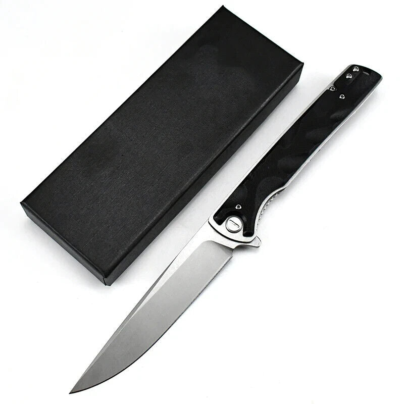 NOKS SMERSH-S 350 Knife - D2 Steel, Black/Brown G10, Stonewash/Dark Grey, 9.5"