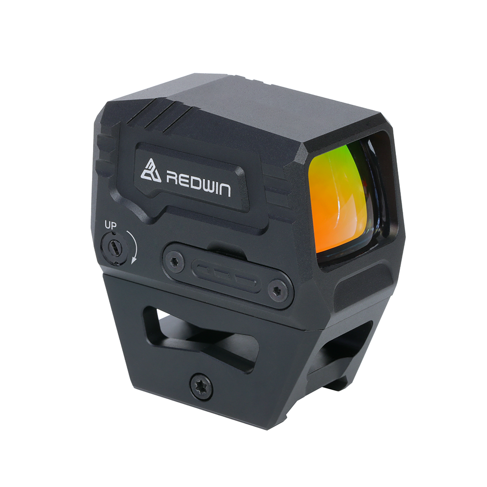 Red Win Cobra Max Pro 29x22 Multi Reticle Red Dot Shake Awake Solar Power BLK