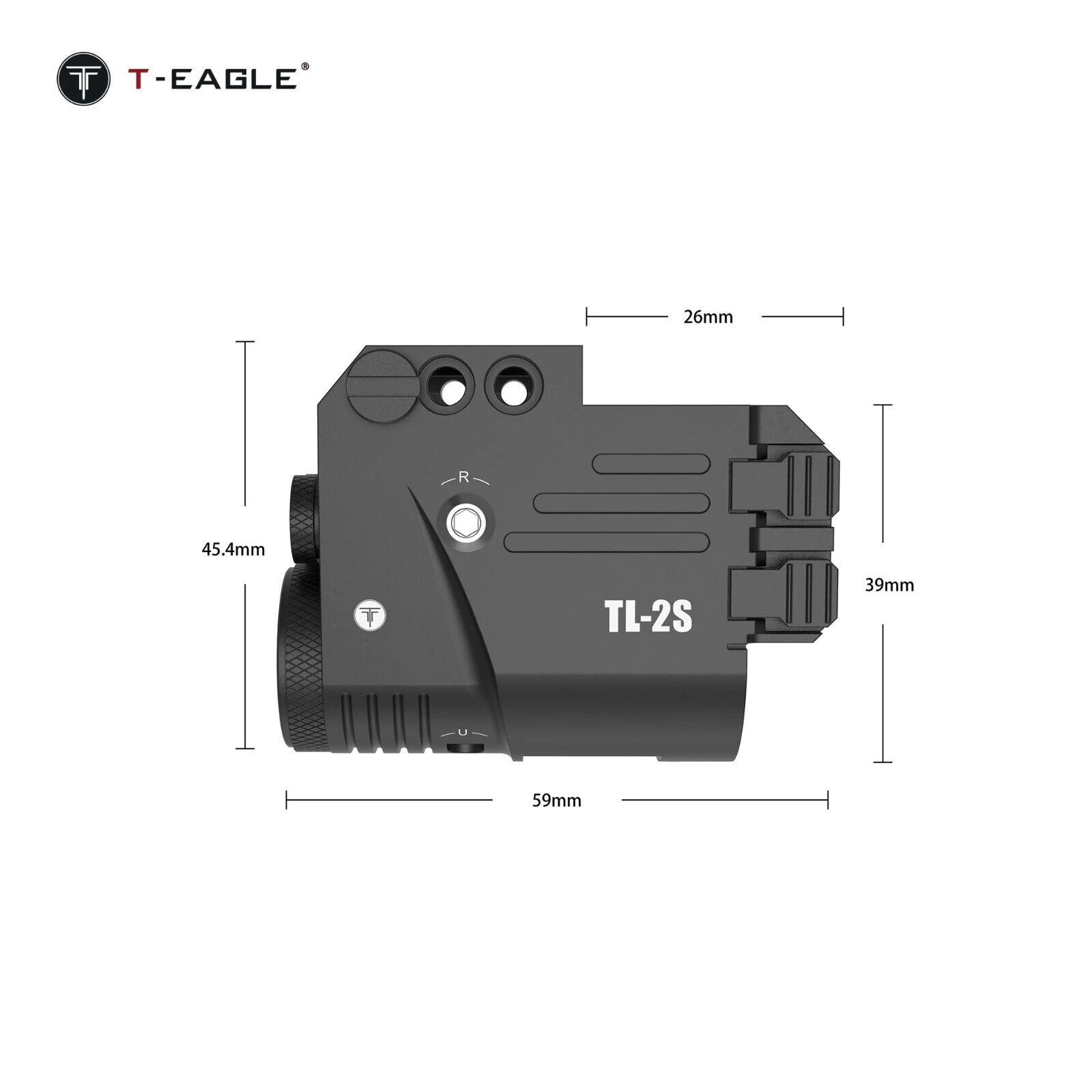 T-Eagle TL-2S Weapon Light & Laser – 500 Lumen, Red/Green Laser, USB Rechargeabl-$37.00 - MucItUp - ONLY $37.00