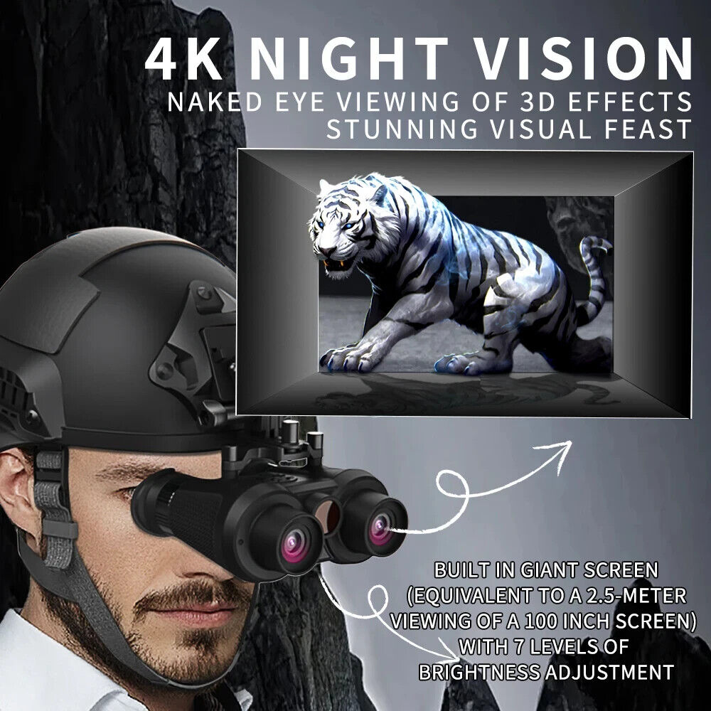 Z.T. VR NV300 4K Night Vision Binoculars 3D VR Helmet-Mounted IR NVG