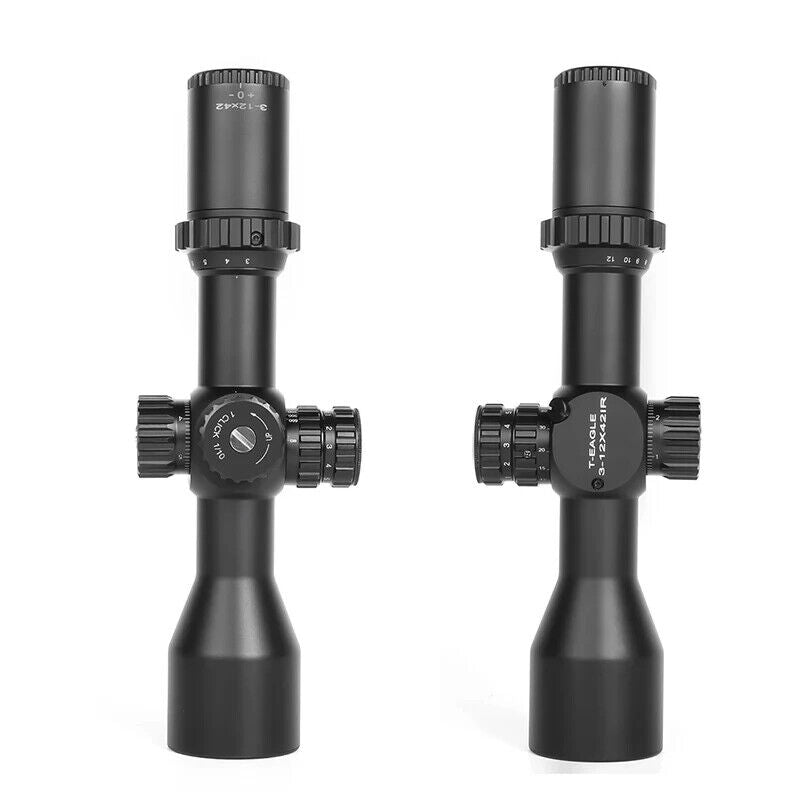 T-EAGLE MR 3-12x42 FFP Rifle Scope, 30mm Tube, Red/Green Reticle, Side Focus-$199.00 - MucItUp - ONLY $199.00