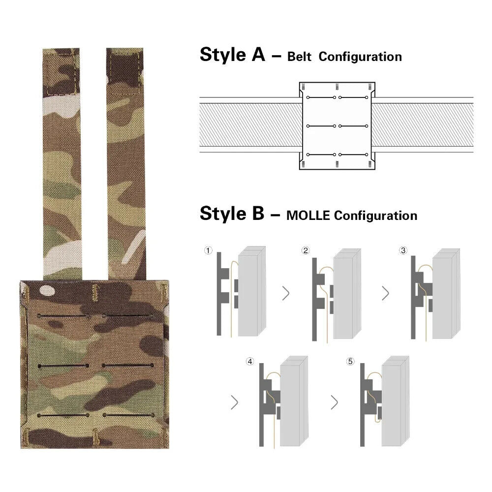 KRYDEX Tactical 9mm Pistol Magazine Pouch Mag Holder - Multicam / MOLLE Mounted-$22.77 - MucItUp - ONLY $22.77
