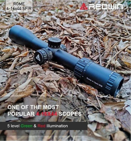 Red Win Rome 4-16x44 SF IR, HMD-1 Reticle, 30mm tube, R/G Illum, IPX6 Waterproof-$129.00 - MucItUp - ONLY $129.00