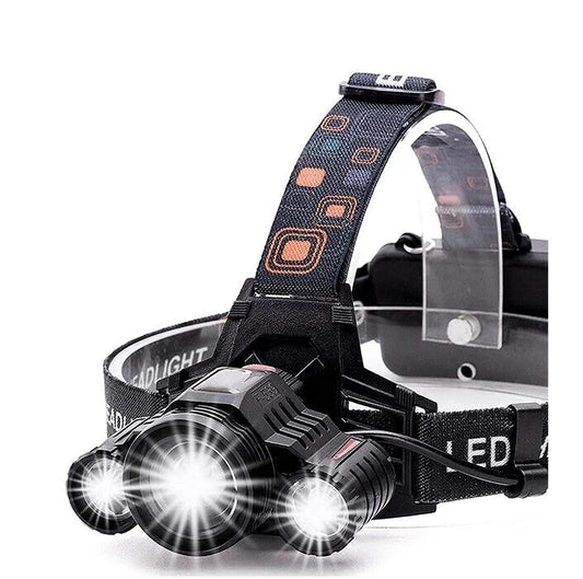 T6 Rechargeable LED Headlamp, Zoom Focus, 4 Modes, USB-C, IP55, Black/Red-$18.97 - MucItUp - ONLY $18.97