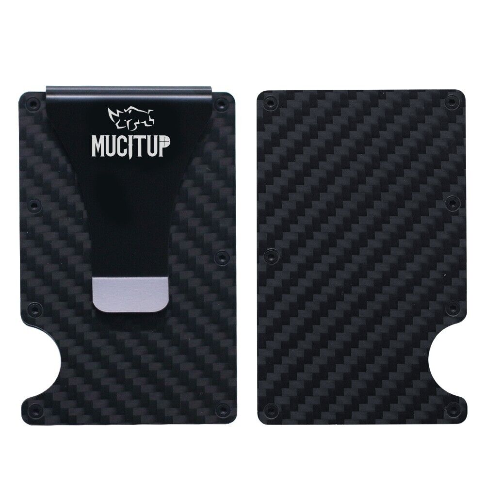 MUCITUP RFID Carbon Fiber Wallet MAGSAFE Slim Minimalist - Holds Cards & Cash-$25.97 - MucItUp - ONLY $25.97