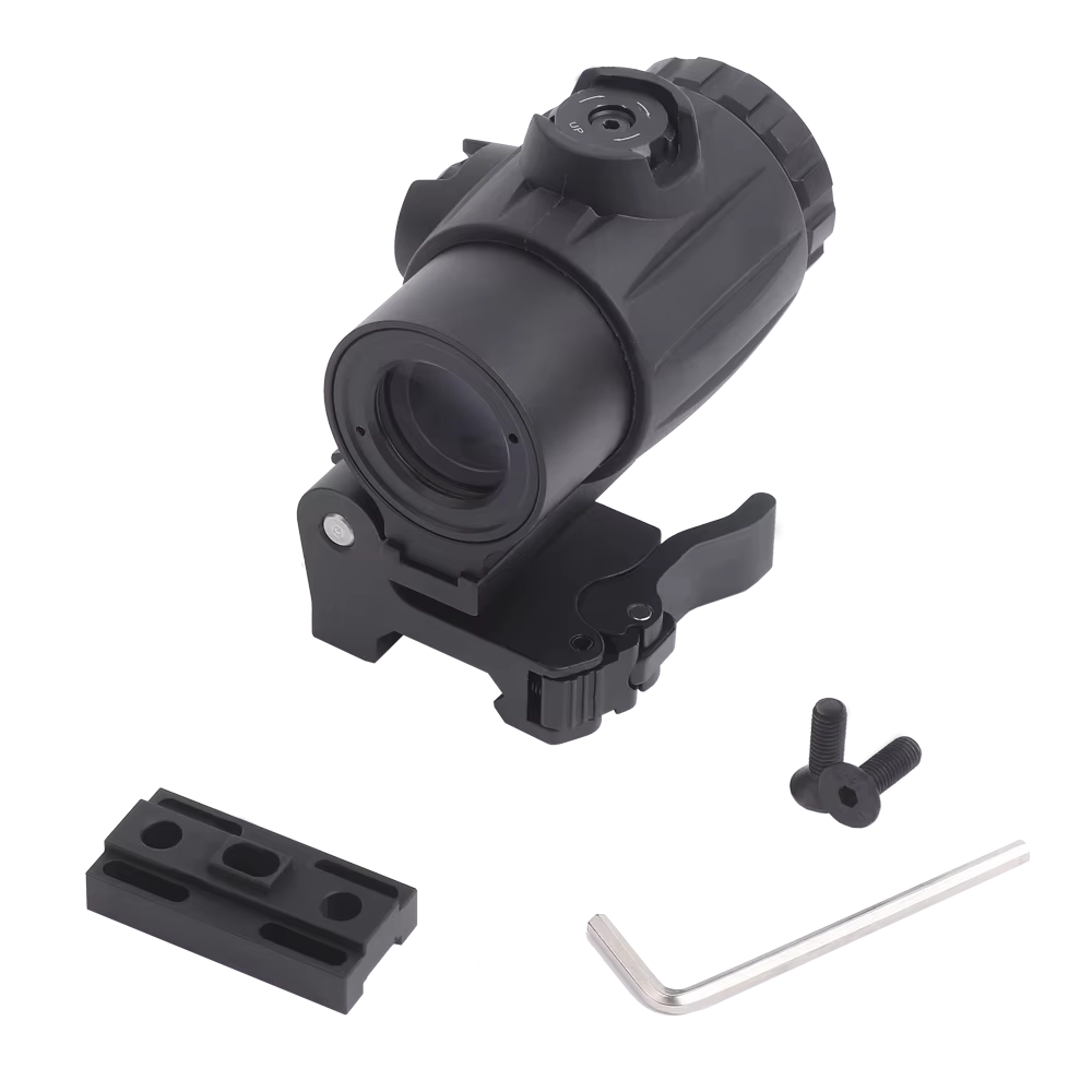 Red Win Hellcat 3x Magnifier Compact Flip-to-Side QD Mount Co-Witness