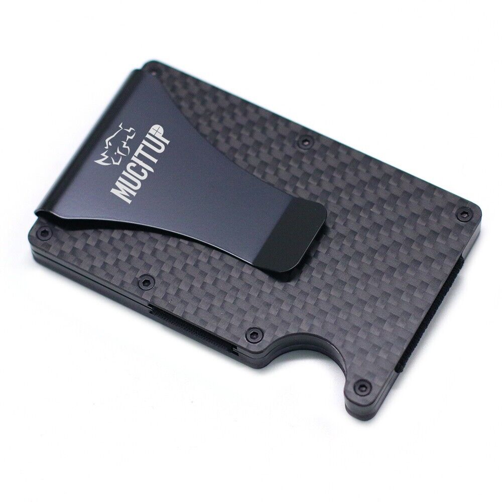 MUCITUP RFID Carbon Fiber Wallet MAGSAFE Slim Minimalist - Holds Cards & Cash-$25.97 - MucItUp - ONLY $25.97