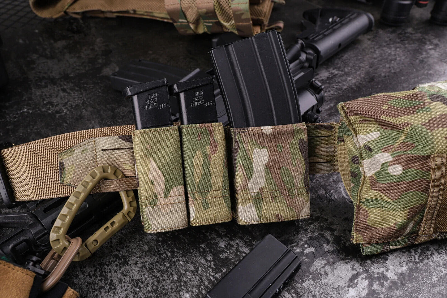 KRYDEX Tactical 9mm Pistol Magazine Pouch Mag Holder - Multicam / MOLLE Mounted-$22.77 - MucItUp - ONLY $22.77