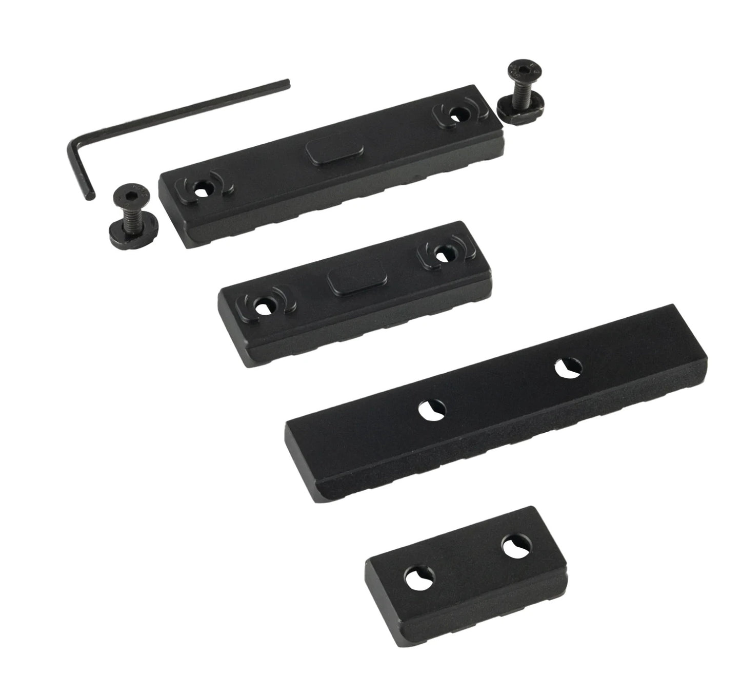 LINKOGEAR MLOK-Style Picatinny Rail 3-13 Slot 6061-T6 Aluminum + Hardware Tool
