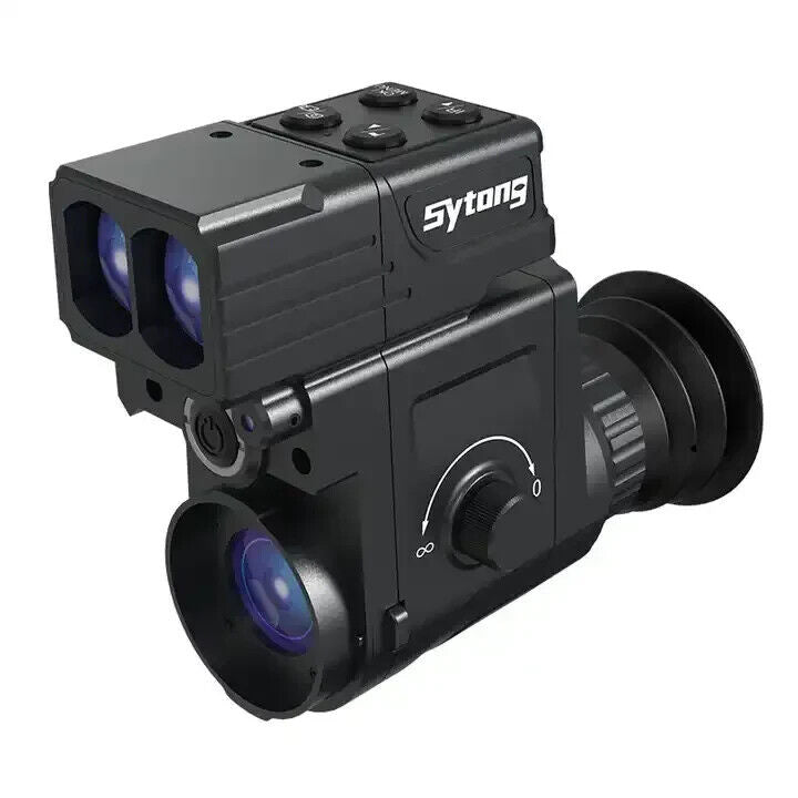 Sytong HT-77 Night Vision Clip-On Scope w/Laser Range Finder & 5MP Sensor-$490.00 - MucItUp - ONLY $490.00