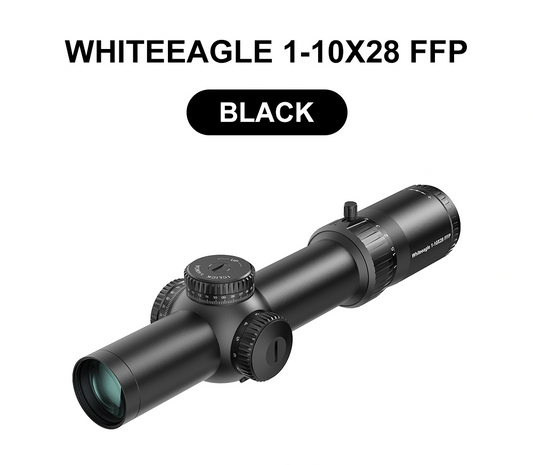 Red Win Whiteeagle 1-10x28 FFP LPVO Scope FDE 34mm Tube 1/4 MOA Motion Sensor