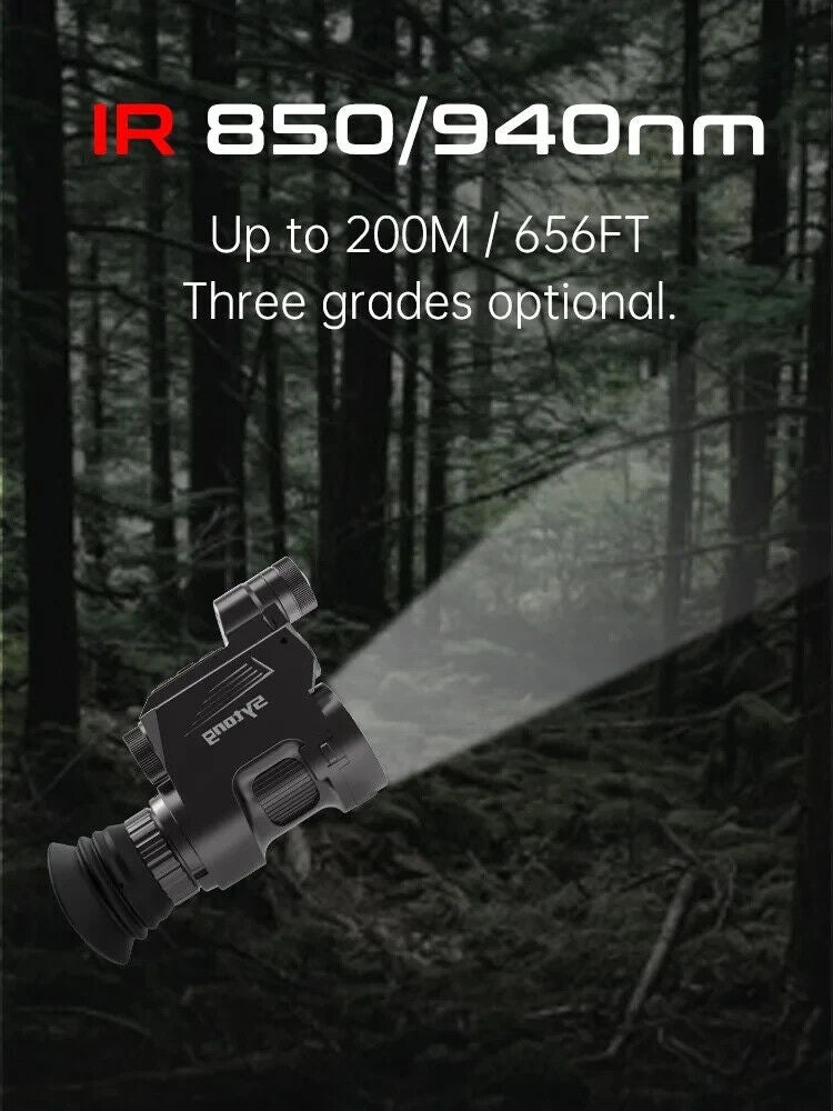 Sytong HT-77 Night Vision Clip-On Scope w/Laser Range Finder & 5MP Sensor-$490.00 - MucItUp - ONLY $490.00