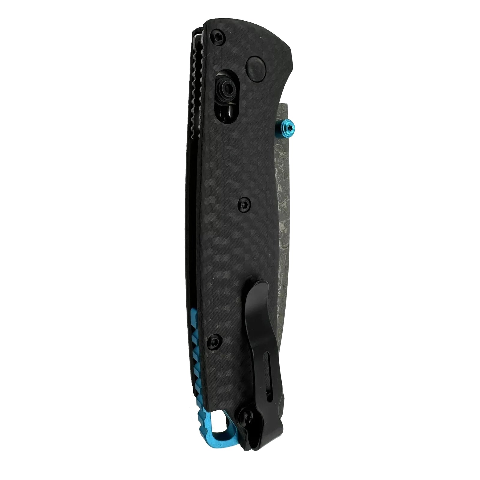 Damascus Folding Knife Carbon Fiber Handle with Pocket Clip - EDC Tactical Blade-$45.00 - MucItUp - ONLY $45.00