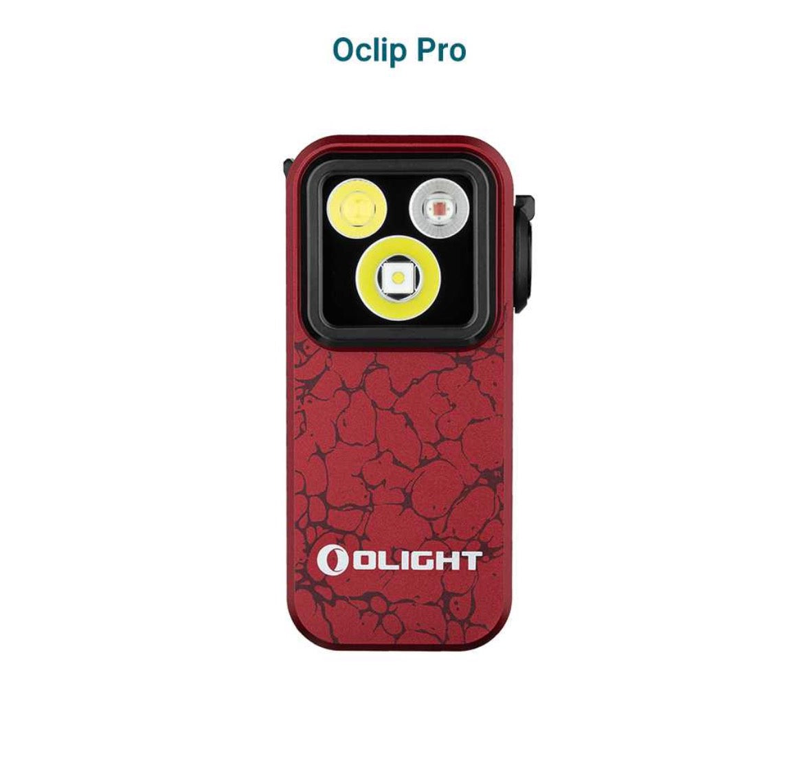Olight Oclip Pro – Clip Light with Flood, Spot, and Red Modes – Available in 4 Colors