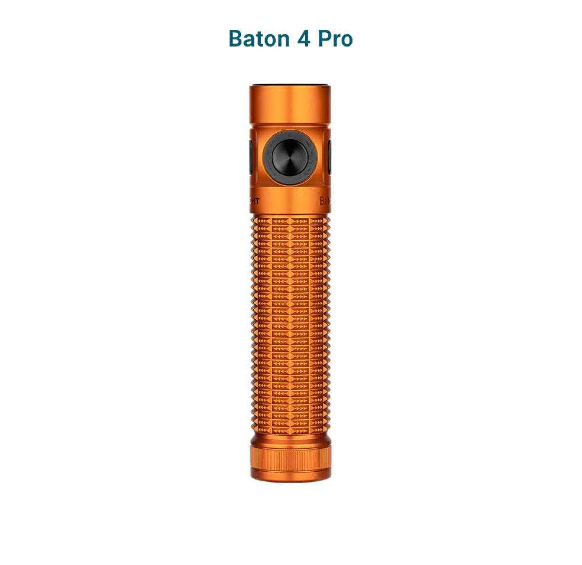 Olight Baton 4 Pro Rechargeable EDC Flashlight – 1600 Lumens – Black & Stars & Stripes