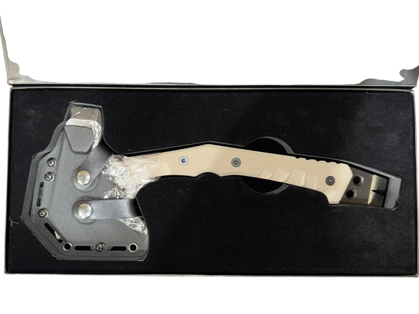 MUCITUP MUCTAC Breach Bushcraft Axe Pry Tool w/ Kydex Sheath