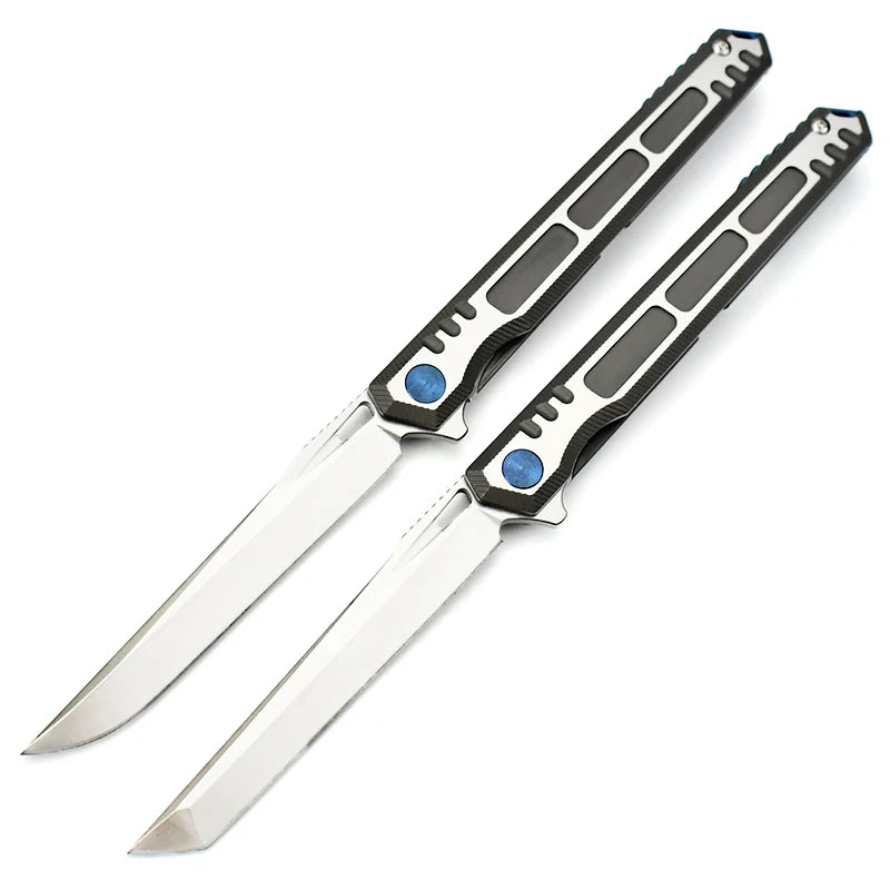 Luxury Folding Knife, M390 Steel Blade, Titanium Handle, Smooth EDC Flipper, 8.35"-$69.97 - MucItUp - ONLY $69.97
