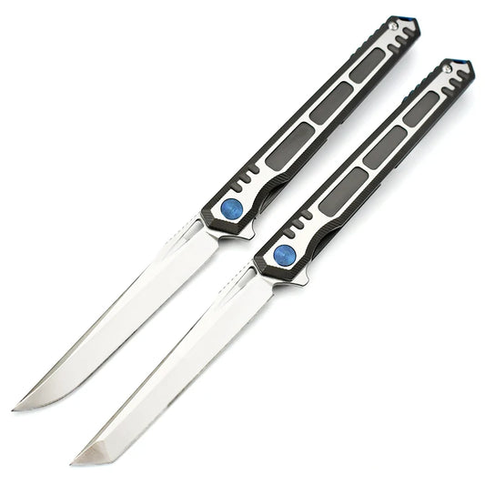 Luxury Folding Knife, M390 Steel Blade, Titanium Handle, Smooth EDC Flipper, 8.35"-$69.97 - MucItUp - ONLY $69.97