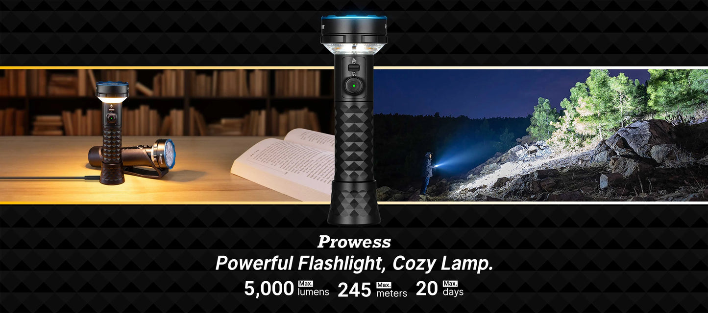 Olight Prowess Multifunctional Flashlight with Bidirectional Lighting