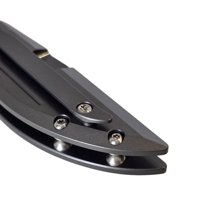 MUCITUP MUCTAC Sentinel Titanium Knife M390 Steel Ceramic Bearing Flipper 3.25"