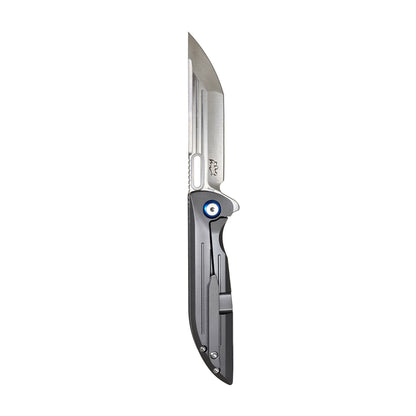 MUCITUP MUCTAC Sentinel Titanium Knife M390 Steel Ceramic Bearing Flipper 3.25"
