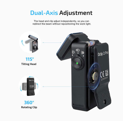 Olight Oclip Pro EDC Clip Flashlight – 530 Lumens | Flood, Spotlight & Red Light