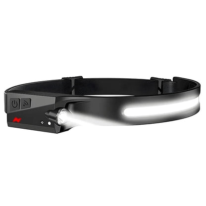 Headlamp USB Rechargeable LED  Waterproof, Motion Sensor Camping/Hiking Light