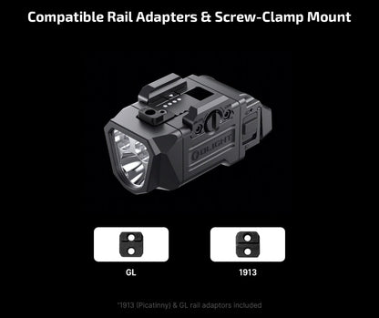 Olight PL-X Dual Beam Weapon Light 1200 Lumen USB-C Rechargeable Pistol Light
