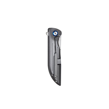 MUCITUP MUCTAC Sentinel Titanium Knife M390 Steel Ceramic Bearing Flipper 3.25"