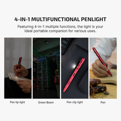 OLIGHT O'Pen 3 4-in-1 Rechargeable Penlight 120LM Green Laser LED Pen